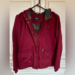 Coffee Shop New York women's hooded utility jacket size medium